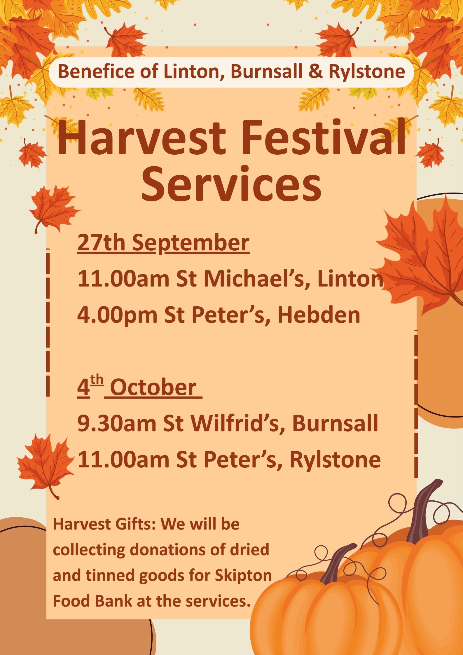 Harvest Festival Services