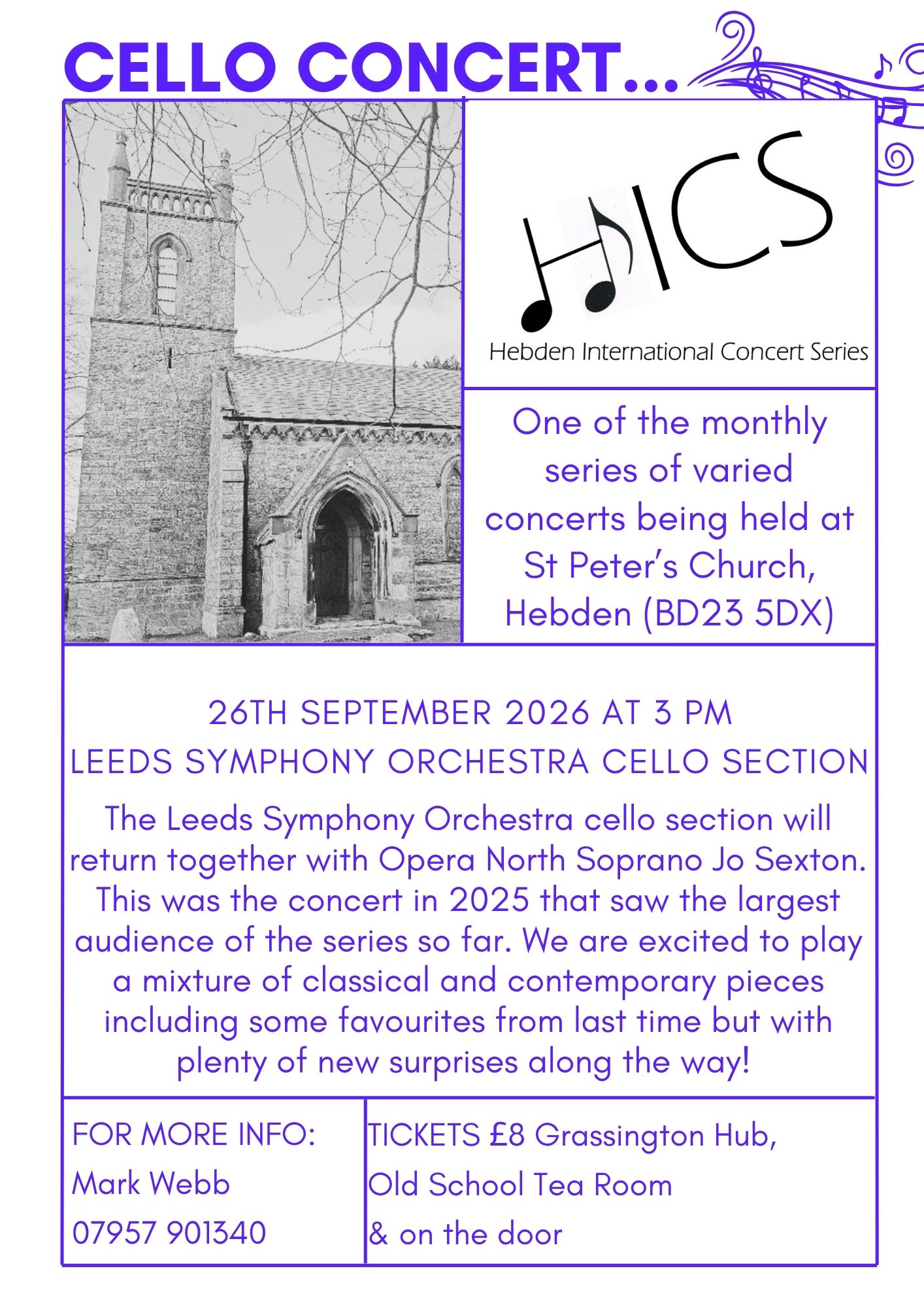 Hebden International Concert Series 26th September