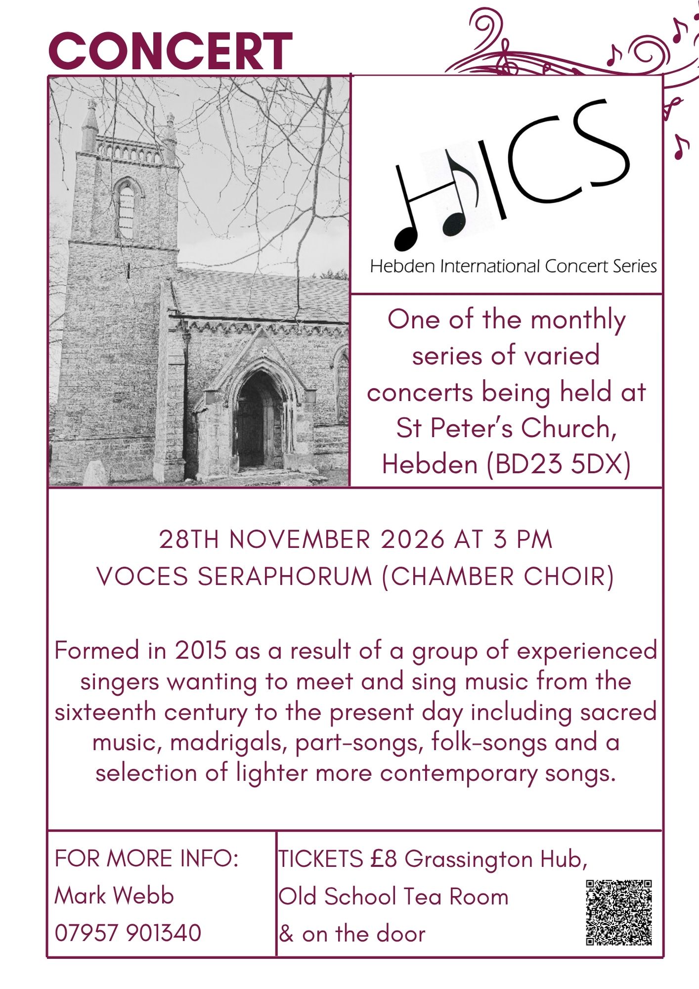 Hebden International Concert Series 28th November